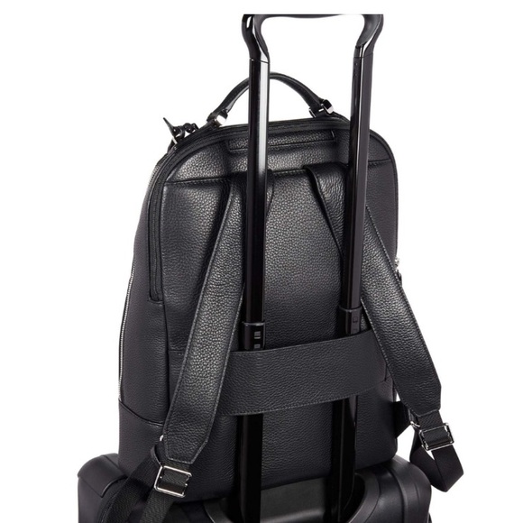 black leather stanton backpack Rich Handcrafted whether for work Black Leather Professional Laptop Backpack